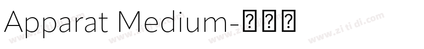 Apparat Medium字体转换 Apparat Medium字体转换
